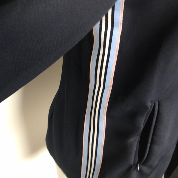 Bishop & Young navy jacket with side stripe detail - Picture 2 of 4